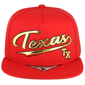 Adjustable Baseball Hat - Texas TX (Red) - MK Distro