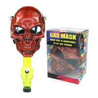 CHARACTER GAS MASK WITH PIPE,S2 RED SKULL 24PC IN A MASTER CASE - MK Distro