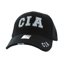 Adjustable Baseball Hat - CIA (Solid Black) - MK Distro