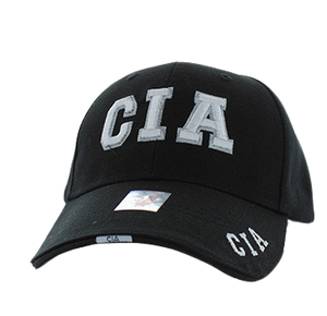 Adjustable Baseball Hat - CIA (Solid Black) - MK Distro