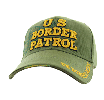 Adjustable Baseball Hat - US Border Patrol (Green) - MK Distro