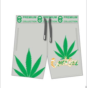 Cookies with Weed Lead Swat Pants Shorts Gray & Green - MK Distro