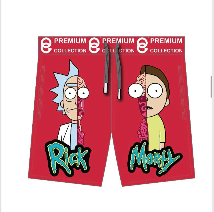 Rick and Morty Swat Pants Shorts Red - MK Distro