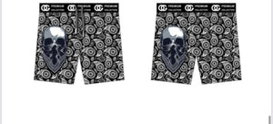 Skull Bandana Basket Ball Shorts - MK Distro