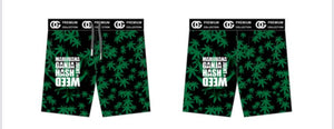 Marijuana Hash Ganja Weed Joint Basket Ball Shorts - MK Distro