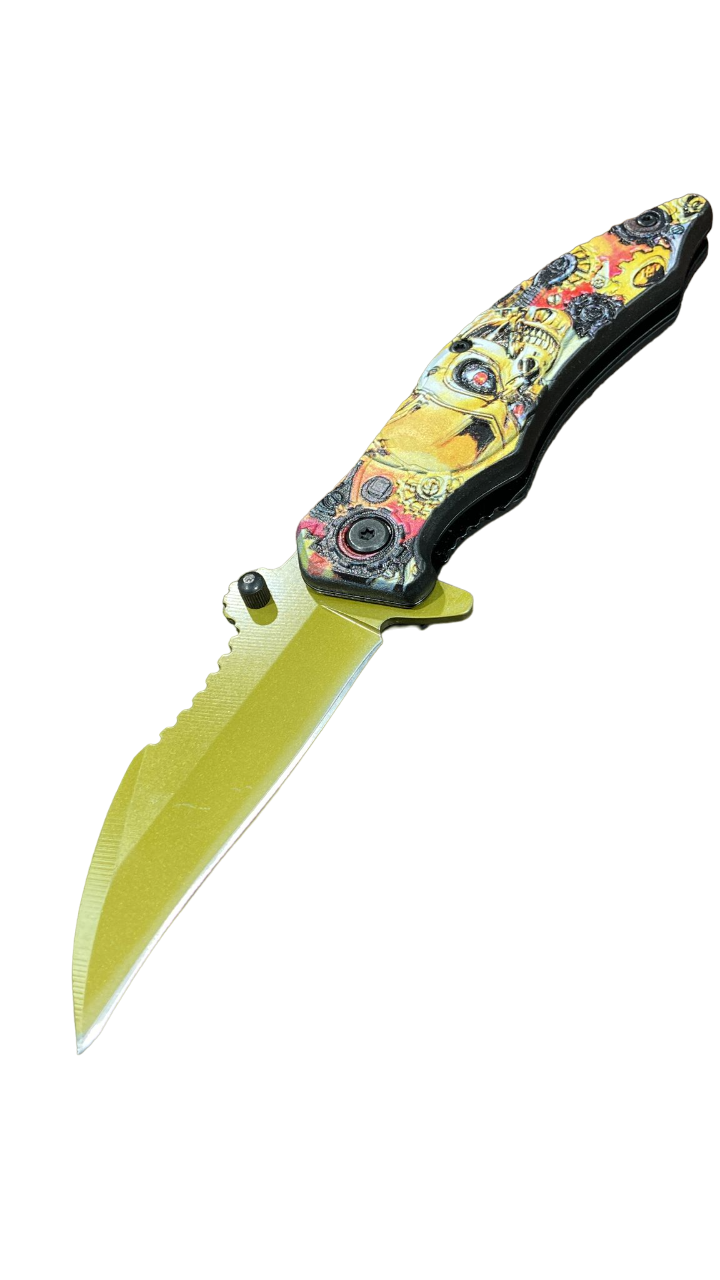 Spring Assist Knife, 4.5" Closed (120/12/12*8*17/35).-RT-7200 - MK Distro