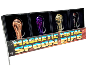 MAGNETIC METAL SPOON PIPE, 12 SET(PI-3MSP-12SET) - MK Distro