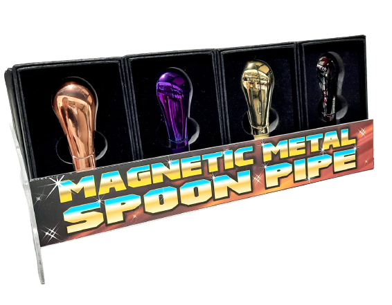MAGNETIC METAL SPOON PIPE, 12 SET(PI-3MSP-12SET) - MK Distro