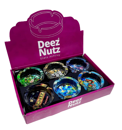 Deez Nuts - Glass Ashtray - Box of 6 - MK Distro