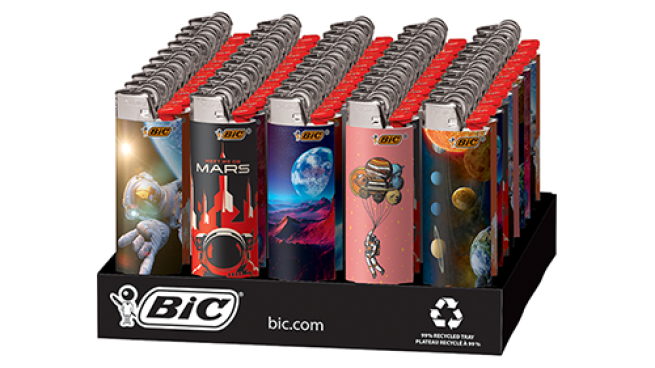 BiC Maxi - Special Edition Out of this World Series - Pocket Lighters (50-Count Tray) - MK Distro