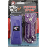 Cheetah Stun Gun (CH-10PR) & Pepper Spray (CH-31PRB) COMBO Blister Pack (120/1/24*14*18/44) - MK Distro