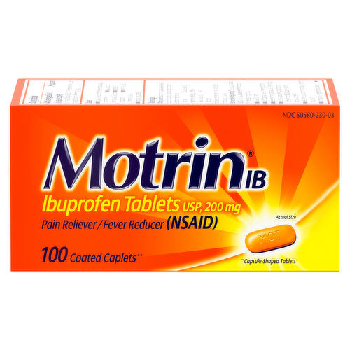 MOTRIN - Ibuprofen Tablets (200mg) - MK Distro