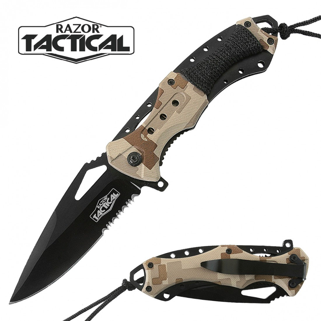 RT-7022 Spring Assisted Knife w/ABS Handle, 4.5 closed. (120/Case/12) (12*9*18/42) - MK Distro